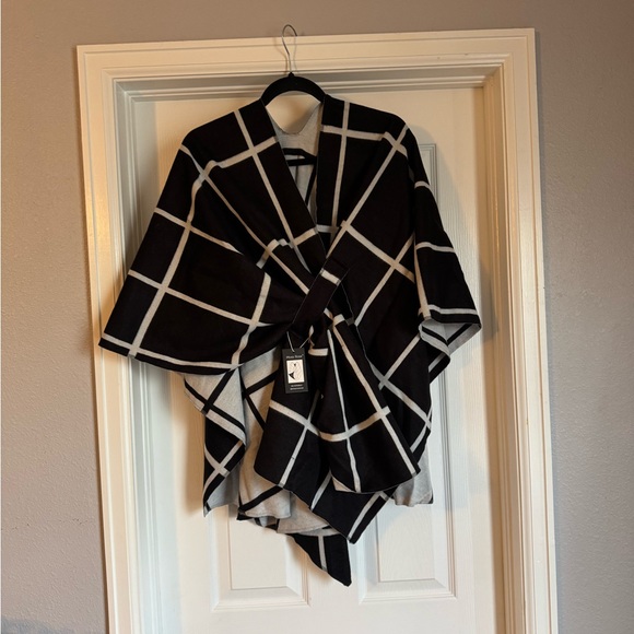 Moss Rose Women's Shawl Wrap Poncho Ruana Cape Open Front Cardigan Shawls - Picture 4 of 9